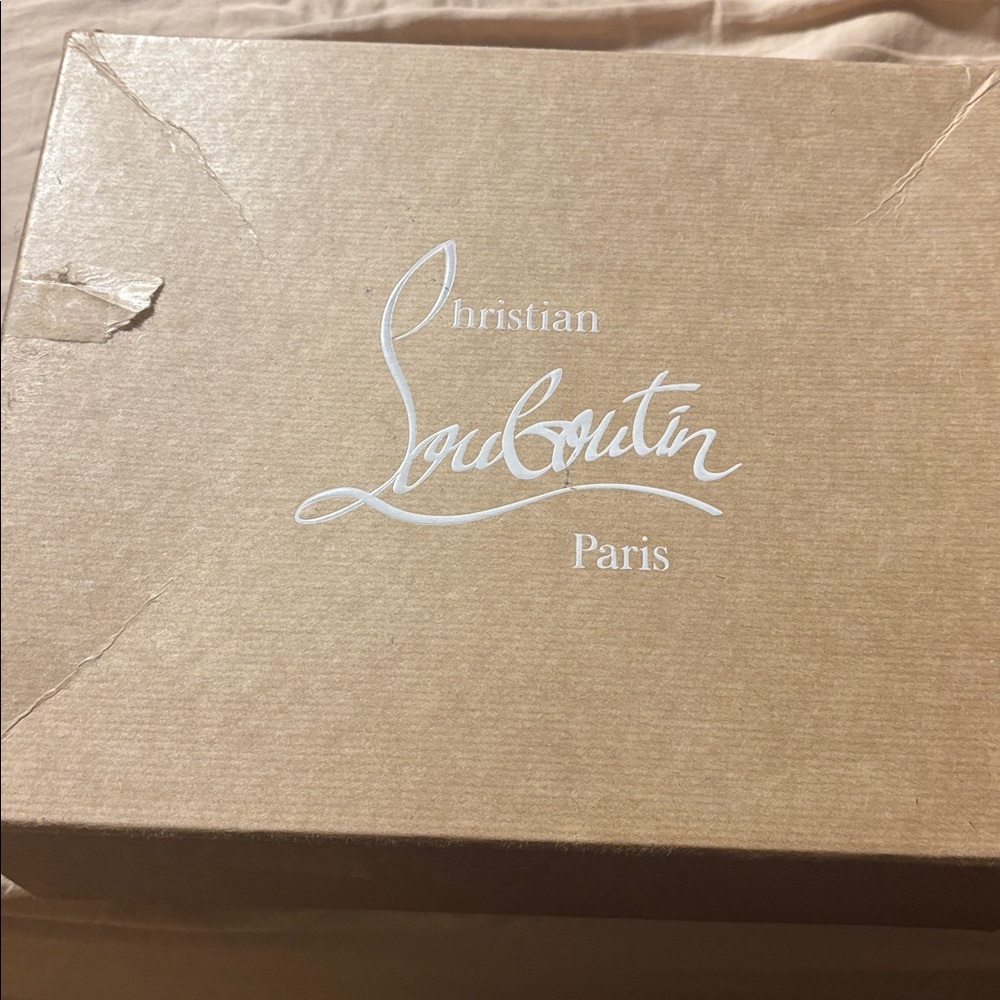 Christian Louboutin Tan Shoe Box